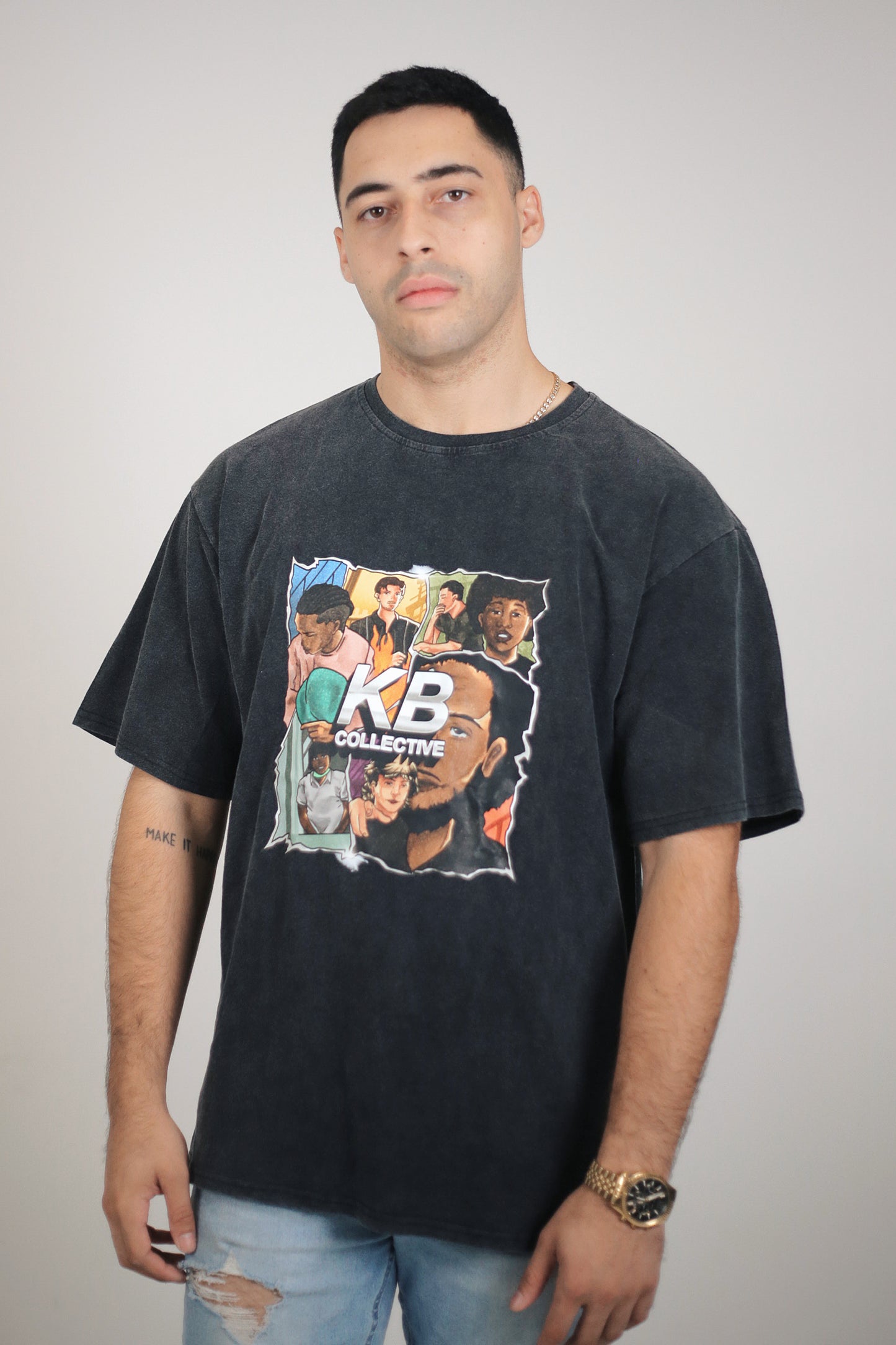'Origins' Collage Oversized Tee