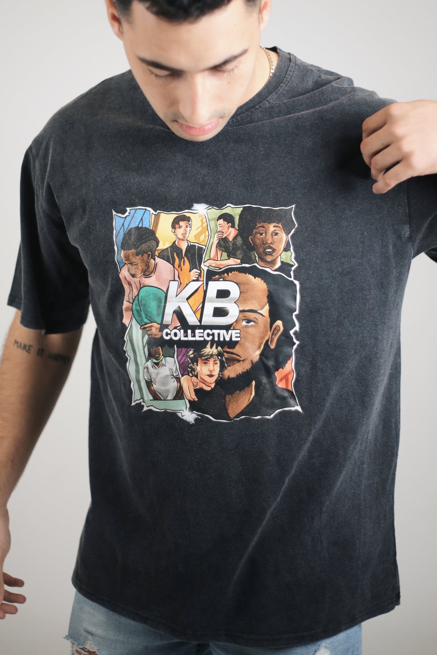 'Origins' Collage Oversized Tee